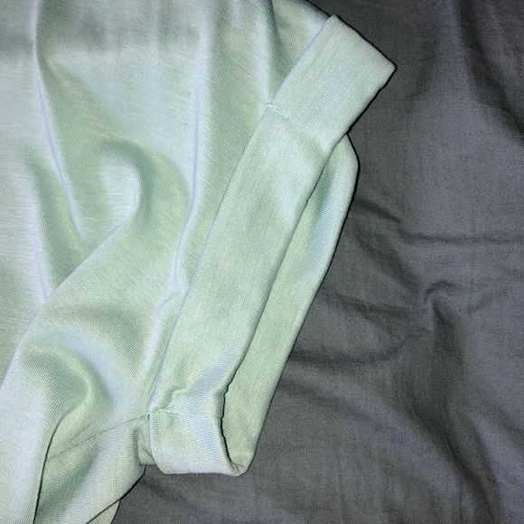 Cropped teal t-shirt - Picture 2 of 2